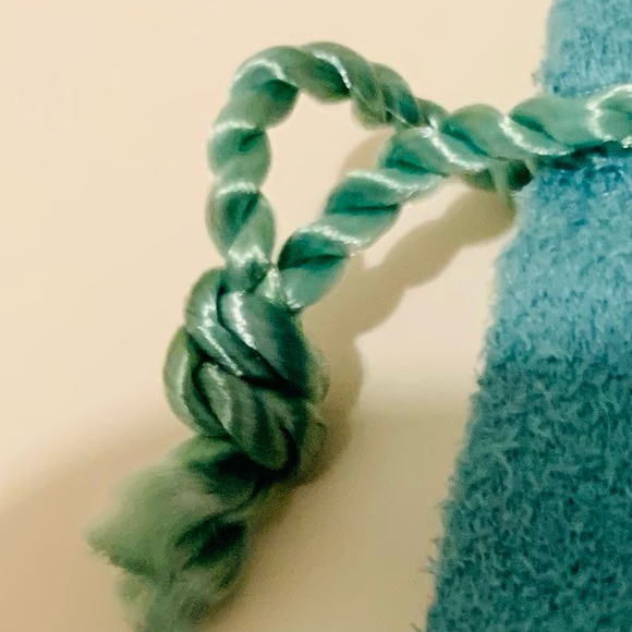 Tiffany & Co Empty Packaging Small Blue Drawstring Closure Jewelry Pouch 1990’s - Picture 7 of 9